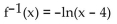 Find the inverse of the function. -  A)    B)    C)    D)   