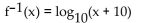Find the inverse of the function. -  A)    B)    C)    D)   