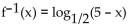 Find the inverse of the function. -  A)    B)    C)    D)   