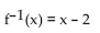 Find the inverse of the function. -f(x)  = log(x + 2)  A)    B)    C)    D)   