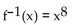 Find the inverse of the function. -  A)    B)    C)    D)   
