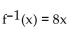 Find the inverse of the function. -  A)    B)    C)    D)   