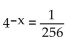 Solve the equation. -  A)    B)    C)  -4 D)  4