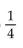 Solve the equation. -  A)    B)    C)  -4 D)  4