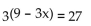 Solve the equation. -  A)  -2 B)  9 C)  3 D)  2