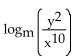 Rewrite the expression as a single logarithm. -  A)    B)    C)    D)   
