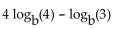 Rewrite the expression as a single logarithm. -  A)    B)    C)    D)   
