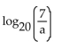 Rewrite the expression as a single logarithm. -  A)    B)    C)    D)   