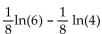 Rewrite the expression as a single logarithm. -  A)    B)    C)    D)   