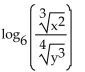 Rewrite the expression as a single logarithm. -  A)    B)    C)    D)   