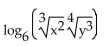 Rewrite the expression as a single logarithm. -  A)    B)    C)    D)   