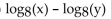 Rewrite the expression as a sum or difference of logarithms or multiples of logarithms. -  A)    B)    C)    D)   