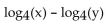 Rewrite the expression as a sum or difference of logarithms or multiples of logarithms. -  A)    B)    C)    D)   