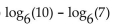 Rewrite the expression as a sum or difference of logarithms or multiples of logarithms. -  A)    B)    C)    D)   