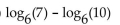Rewrite the expression as a sum or difference of logarithms or multiples of logarithms. -  A)    B)    C)    D)   