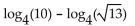 Rewrite the expression as a sum or difference of logarithms or multiples of logarithms. -  A)    B)    C)    D)   