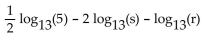 Rewrite the expression as a sum or difference of logarithms or multiples of logarithms. -  A)    B)    C)    D)   