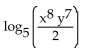 Rewrite the expression as a sum or difference of logarithms or multiples of logarithms. -  A)    B)    C)    D)   