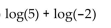 Rewrite the expression in terms of log(2)  and log(5) . -  A)  log(-10)  B)    C)  5 log(-2)  D)  -2 log(5) 