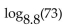 Use a calculator and the base-change formula to find the logarithm to four decimal places. -  A)  1.9729 B)  8.2955 C)  0.5069 D)  1.8633