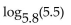 Use a calculator and the base-change formula to find the logarithm to four decimal places. -  A)  1.0312 B)  0.9483 C)  0.7404 D)  0.9698