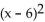 Write the quadratic function in the form y =   + k. -y =   - 12x + 29 A)    + 7 B)    + 7 C)    - 7 D)    - 7