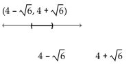 Solve the inequality. State the solution set in interval notation and graph it. -  A)    B)    C)    D)   