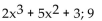 Use ordinary division of polynomials to find the quotient and remainder when the first polynomial is divided by the second. -  A)    B)    C)    D)   
