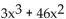 Use the rational zero theorem to find all possible rational zeros for the polynomial function. -P(x)  =   + 46x + 27 A)    B)    C)    D)   