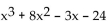 Find all of the real and imaginary zeros for the polynomial function. -f(x)  =   A)    B)  -8, -3, 3 C)    D)   