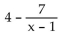 Use division to write the rational expression in the form quotient + remainder/divisor. -  A)    B)    C)    D)   