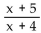 Use division to write the rational expression in the form quotient + remainder/divisor. -  A)    B)    C)  x + 6 D)   
