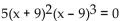 State the degree of the polynomial equation. -  A)  2 B)  4 C)  3 D)  5