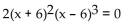 Find all of the real and imaginary roots, stating the multiplicity of each. -  A)  -6 with multiplicity 36 with multiplicity 2 B)  4 with multiplicity 1-6 with multiplicity 36 with multiplicity 3 C)  4 with multiplicity 16 with multiplicity 1-6 with multiplicity 1 D)  -6 with multiplicity 26 with multiplicity 3
