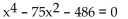 Find a polynomial equation with real coefficients that has the given roots. -9   A)    B)    C)    D)   