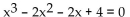 Find a polynomial equation with real coefficients that has the given roots. -  A)    B)    C)    D)   