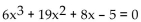 Use the rational zero theorem, Descartes's rule of signs, and the theorem on bounds as aids in finding all real and imaginary roots to the equation. -  A)    B)    C)    , multiplicity 2; -   D)   