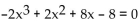 Find all real and imaginary solutions. -  A)  {-2, -1, 2} B)  {-1, 2} C)  {1, -2} D)  {2, 1, -2}