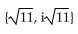 Find all real and imaginary solutions. -  + 11 = 0 A)    B)    C)    D)   