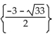 Find all real solutions to the equation. -  = x + 3 A)  {0} B)    C)    D)   