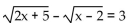 Find all real solutions to the equation. -  A)  {2} B)  {3, 8} C)  {2, 38} D)  {-2}