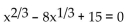 Find all real and imaginary solutions to the equation. -  A)    B)  {125, 27} C)  {5, 3} D)  {25, 9}