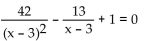Find all real and imaginary solutions to the equation. -  A)  {9, 10} B)  {3, 4} C)  {6, 7} D)   