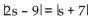 Solve the absolute value equation. -  A)    B)  {16} C)    D)   