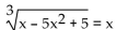 Solve the equation. Find imaginary solutions if possible. -  A)    B)  {1} C)  {-5} D)  {1, -5}