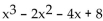 Describe the behavior of the function's graph at its x-intercepts. -  A)  Does not cross at (2, 0) , crosses at (-2, 0)  B)  Crosses at (2, 0)  and (-2, 0)  C)  Crosses at (2, 0) , does not cross at (-2, 0)  D)  Does not cross at (2, 0)  or (-2, 0) 