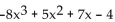 Use the leading coefficient test to determine whether   . -y = -   A)    B)   