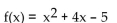 Find the equation that the given graph represents. -  A)    B)    C)    D)   