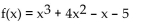 Find the equation that the given graph represents. -  A)    B)    C)    D)   