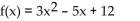 Find the equation that the given graph represents. -  A)    B)    C)    D)   